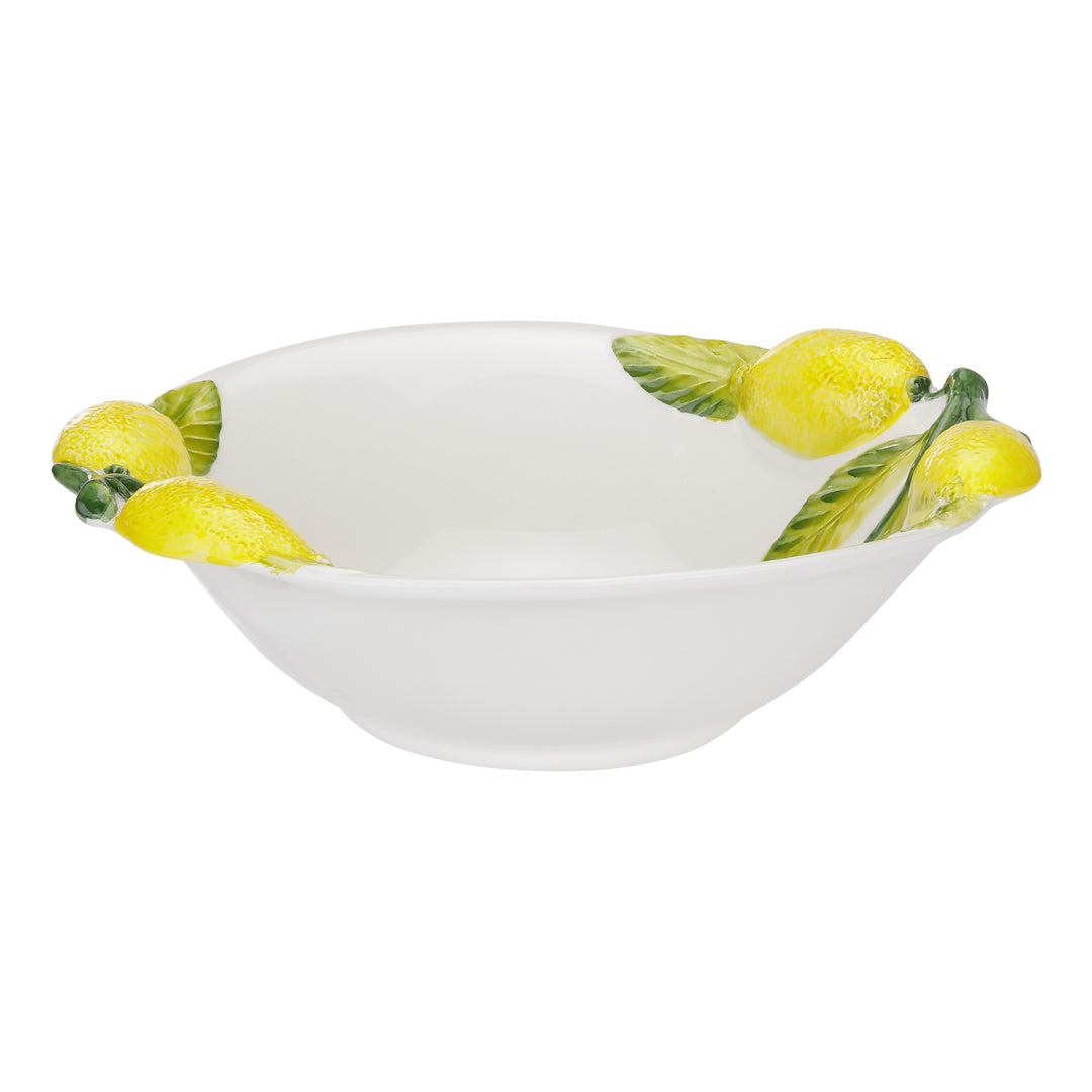 Citron skål, hvid - Ø28 cm.